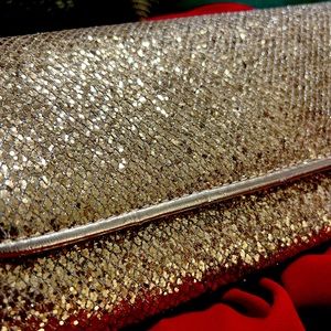 Forever 21 Clutch Gold NEW